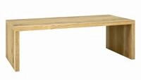 HAKU Couchtisch Eiche, Echtholzfurnier, Wabenplatte - Ma&szlig;e: B 120 cm x H 40 cm x T