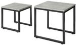 SoBuy FBT42-HG 2er Set Couchtisch Beistelltisch 2-teilig Satztisch Sofatisch
