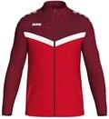 JAKO ICONIC Unisex Polyesterjacke Gr. 116 Rot/Weinrot - Atmungsaktive Kinder