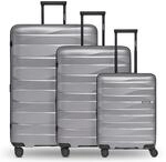 Bergpfeil Koffer-Set 3-teilig |Hochwertiges Polypropylen-Material |mit Dehnfalte