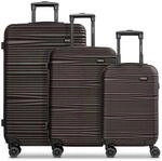 REDOLZ Hartschalen Koffer-Set 3-teilig | Leichte Reise-Trolleys aus...