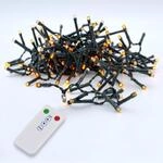 Spetebo Weihnachtsbaum Lichterkette 200 LED - 20m - Fernbedienung 8 Funktionen -