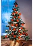 BURI LED-Lichterkette Sterne rot 1,35m Weihnachtsdeko Leuchtdekoration Batterie