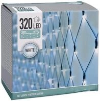 Spetebo LED Lichternetz mit 320 LED - kalt wei&szlig; - Lichtervorhang f&uuml;r Innen und