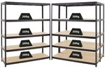 PROREGAL Mega Deal 3er-Set Schwerlastregale Giant Elephant 180x150x45cm mit 5...