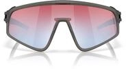 Oakley Unisex Latch Panel Sportbrille, grey smoke prizm snow sapphire, OneSize
