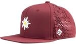 Bavarian Caps Edelwei&szlig; Flat Cap, dunkelrot, ONE Size