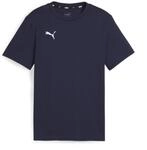 Puma Unisex Teamgoal Casuals Tee Jr T-Shirt, Puma Navy-Puma White, 164 EU
