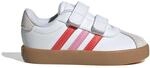 Adidas Unisex Baby VL Court Shoes, FTWR White/Bright red/Bliss pink, 27 EU