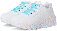 Skechers UNO Lite 314976L-WPTQ, Girl Sneakers,Sports Shoes, White, 34 EU