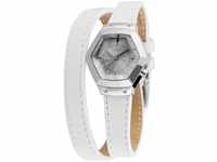 Just Watches Damen-Armbanduhr Analog Quarz Leder 48-S2243-WH