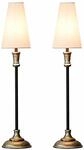 LOBERON Tischlampe 2er Set Obsonville, schlanke, hohe Form, klassischer...