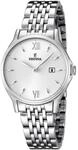 Festina Damenuhr Analog aus Edelstahl 316l Silberfarben | Quarzwerk,