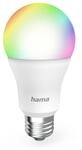 Hama smarte Gl&uuml;hbirne E27 (9W, smarte Lampe RGB und wei&szlig;, Globeform, dimmbare WLAN