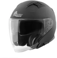 Germot GM 670 Jethelm mit Visier (Schwarzmatt), M (57)