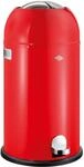 WESCO Kickmaster Abfallsammler in der Farbe rot, pulverbeschichtetes Stahlblech,