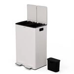 Klarstein EcoVista M&uuml;lleimer - 60L Abfalleimer mit 2 F&auml;chern & 3L...