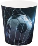 Idena 10488 - Papierkorb Kinder, Fu&szlig;ball Motiv, 9 Liter Fassungsverm&ouml;gen, aus...