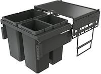 Naber COX&reg; BASE 460 S/600-3 Abfallsorter in ANTHRAZIT mit 53 (1 x 28/2 x 12,5)...