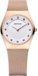 BERING Damen Quarz Uhr | Armbanduhr 27 mm Edelstahlgeh&auml;use und Zifferblatt 