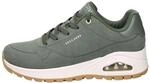 Skechers UNO Rugged Chillproof-Sneaker f&uuml;r Damen, Olivfarbenes Wildleder,