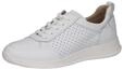 CAPRICE Damen Sneaker flach aus Leder mit Lochmuster