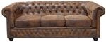 invicta INTERIOR Edles Chesterfield Sofa 3-Sitzer im Antik Couch Polstersofa...