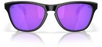 Oakley Herren Oo9508 Frogskins S Sonnenbrille, Mattschwarz/Prizm Violet, 53 mm