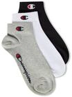 Champion Unisex Basics 3pk Quarter Socken, Hellgrau Meliert, 39-42 EU
