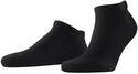 FALKE Unisex Sneakersocken Keep Warm U Sn Wolle kurz einfarbig 1 Paar, Schwarz Black
