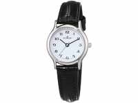 Dugena Damen-Armbanduhr 1626331 Vintage, Quarz, weißes Zifferblatt,
