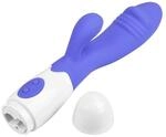 Rabbit-Vibrator aus Silikon 'Lustmolch', 19 cm