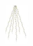 Spetebo LED Weihnachtsbaum &Uuml;berwurf - mit 6 Str&auml;ngen &aacute; 2m - 120 LED in warm...