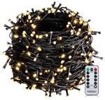 Monzana&reg; 600 LED Lichterkette 60m mit Fernbedienung Timer Innen Au&szlig;en 8 Modi