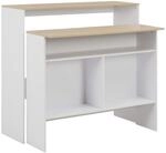 vidaXL Bartisch mit 2 Tischplatten Bartresen Stehtisch Tresentisch Bistrotisch