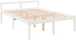 vidaXL Seniorenbett, Bett Holzbett f&uuml;r Schlafzimmer, Bettgestell Bettrahmen mit