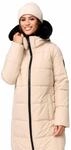 Navahoo Damen Wintermantel (XS-XXL) - Kapuze & Fell abnehmbar, Teddyfell innen,...
