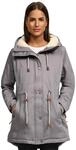 Navahoo Damen Winterjacke mit Teddyfell Winter Jacke warm gef&uuml;ttert B991