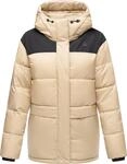 Ragwear Damen Winterjacke warme Steppjacke mit Kapuze Wikesh YOUMODO Taupe Gr. M