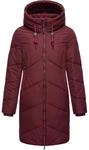 Ragwear wasserdichter Damen Wintermantel Warmer Steppmantel lang mit Kapuze Novista