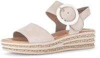 Gabor Damen Plateausandalen 64.550-4 cm Plateauabsatz & Klettverschluss - Elegante