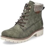 Rieker Damen Schn&uuml;rstiefeletten Y9118, Frauen Stiefeletten, wasserabweisend,