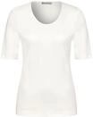 Street One Damen A317665 Basic Kurzarmshirt, Off White, 38