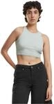 Urban Classics Damen Top Cropped Rib Top, Geripptes Top f&uuml;r Frauen, kurz