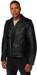 RICANO *NEU* Herren Lederjacke Brando Echt Nappa Leder (schwarz) (L)