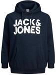 JACK & JONES Herren Hoodie Kapuzenpullover JJECORP Logo - Regular Fit Plussize,