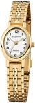 Regent Damen Armbanduhr F-394 Stahl IPG Gold Oval 20x24mm, Wasserdichtigkeit: 3Bar,