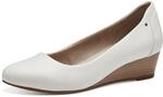 Jana Damen Pumps mit Keilabsatz Vegan, Wei&szlig; (White), 39 EU