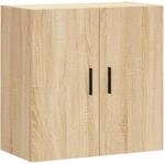 vidaXL Wandschrank, H&auml;ngeschrank mit viel Stauraum, Wandmontage Badschrank