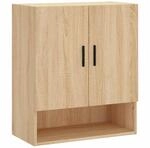 vidaXL Wandschrank, H&auml;ngeschrank mit viel Stauraum, Wandmontage Badschrank